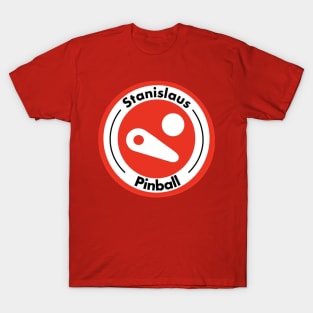 Stanislaus Pinball Logo Red T-Shirt